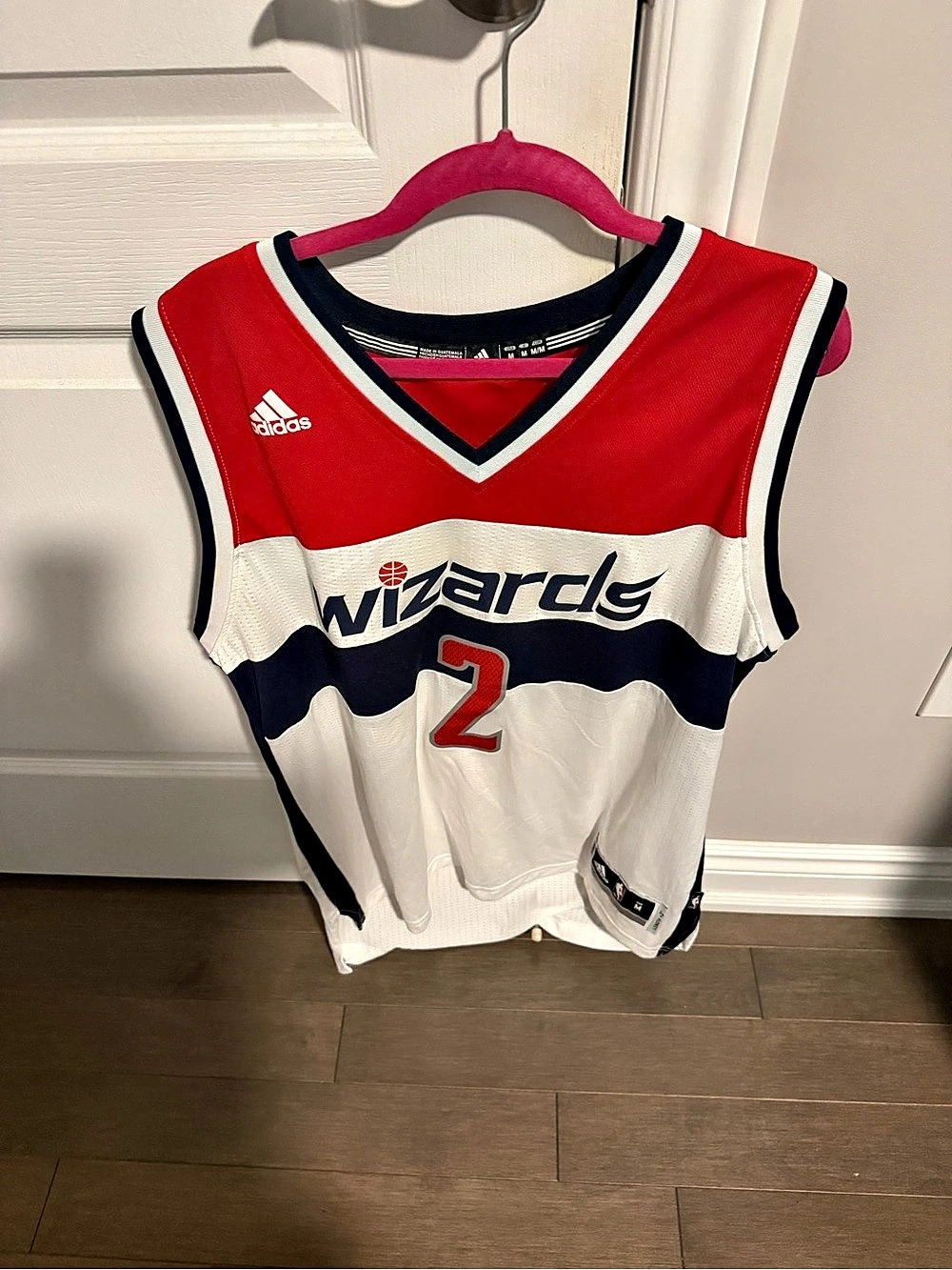 adidas John Wall #2 Washington Wizards jersey Red & White